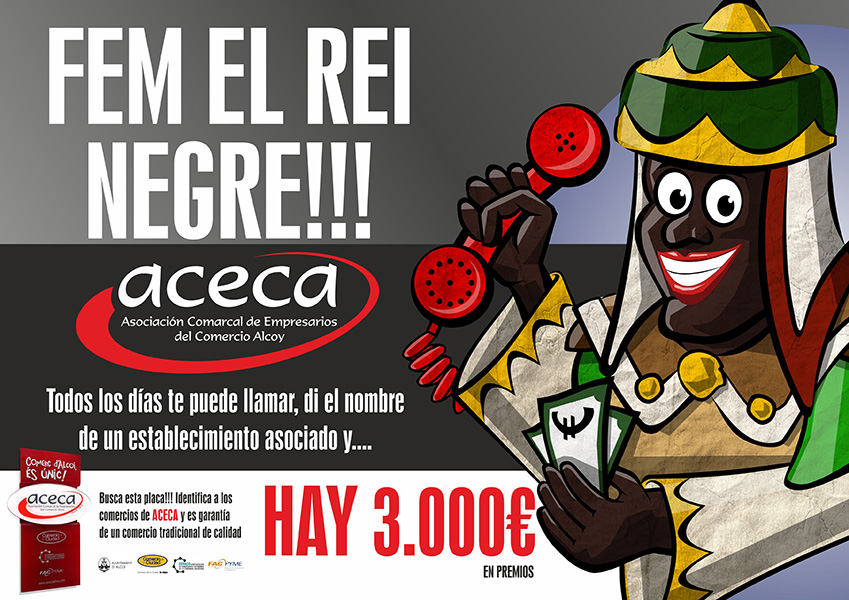 ACECA y su Rei Negre llevan repartidos más de 2.000 Euros