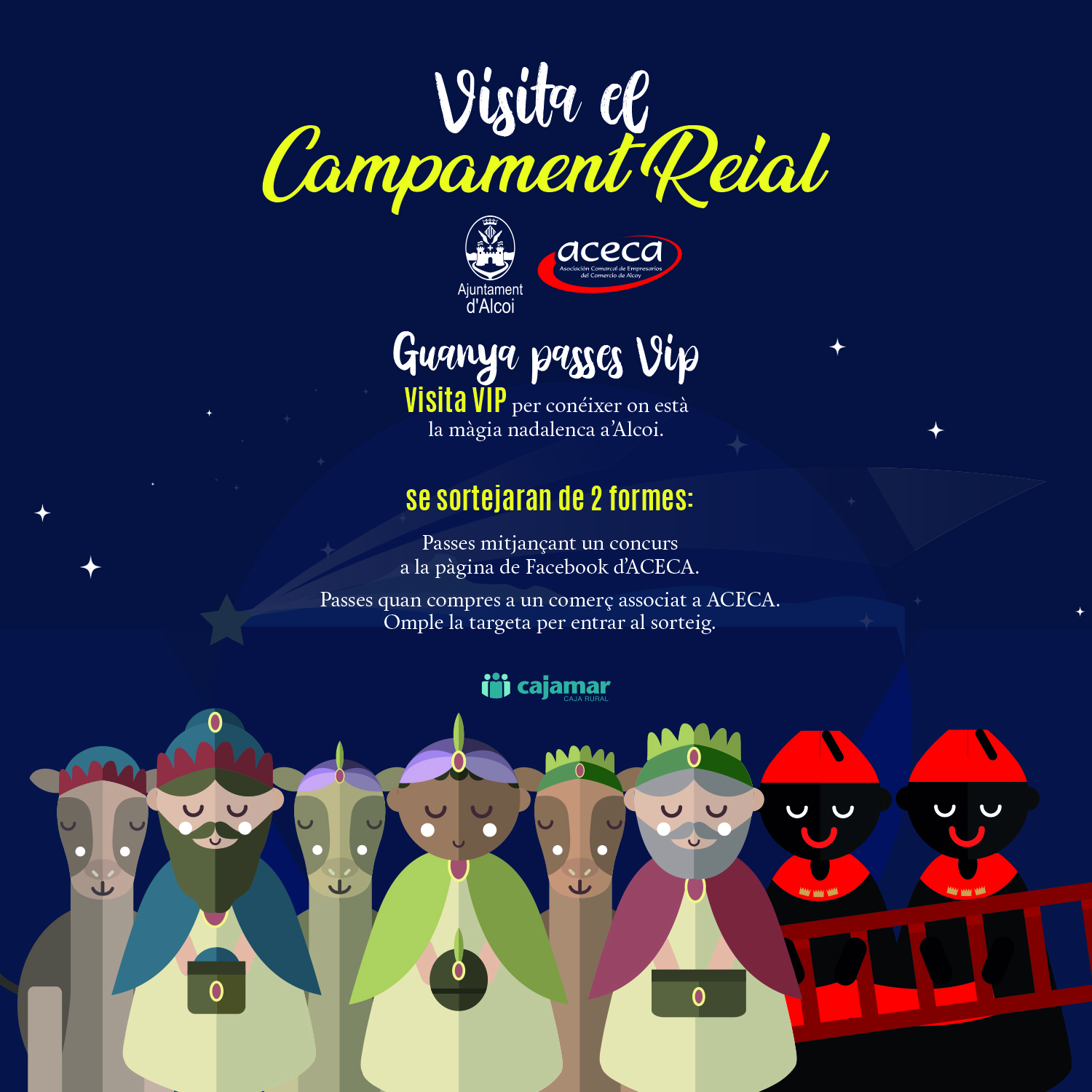 ACECA sortea 70 pases VIP para visitar el Campamento Real de los Reyes Magos